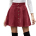 Corduroy High Waist Skirt NSJM80151
