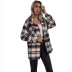 women s loose lapel plaid jacket nihaostyles clothing wholesale NSJM80156