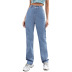 jeans rectos sueltos de cintura alta para mujer nihaostyles ropa al por mayor NSJM80162