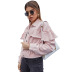 women s single-breasted lapel pink denim jacket nihaostyles clothing wholesale NSJM80173