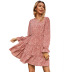 women s ruffled floral dress nihaostyles clothing wholesale NSJM80179