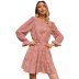 women s ruffled floral dress nihaostyles clothing wholesale NSJM80179