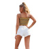 women s striped backless camisole nihaostyles clothing wholesale NSJM80186
