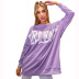 women s loose letters printing round neck sweatshirt nihaostyles clothing wholesale NSJM80189