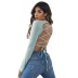 Halter Back Strappy Round Neck Long-Sleeved T-Shirt NSYSQ80197