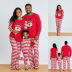 printing long-sleeved Christmas home wear pajamas nihaostyles wholesale Christmas costumes NSXPF80201