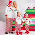 Christmas print striped home pajamas nihaostyles wholesale Christmas costumes NSXPF80203