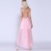 autumn women s halterneck backless strap pink flowing dress nihaostyles wholesale clothing NSYIS80763