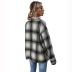 Women s Loose Plaid Shirt Jacket nihaostyles clothing wholesale NSJM80246