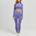 women s tight-fitting long-sleeved high-waist hip-lifting trousers yoga suit nihaostyles clothing wholesale NSXER80279
