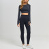 women s tight-fitting long-sleeved high-waist hip-lifting trousers yoga suit nihaostyles clothing wholesale NSXER80279