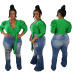 mujeres de manga larga con cuello en V corto top nihaostyles ropa al por mayor NSCYF80290