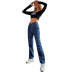 women s high waist straight jeans nihaostyles clothing wholesale NSJM80301
