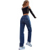 women s high waist straight jeans nihaostyles clothing wholesale NSJM80301