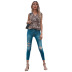women s sleeveless V-neck leopard print ruffled shirt nihaostyles clothing wholesale NSJM80308