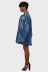 women s mid-length frayed denim jacket nihaostyles clothing wholesale NSTH80327