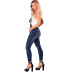 women s ripped hip-lifting suspenders jeans nihaostyles clothing wholesale NSYB77017