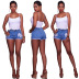 low waist high elastic women s denim shorts nihaostyles clothing wholesale NSYB77023