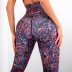 Pantalones de yoga de color impreso de cintura alta para mujer, ropa de nihaostyles al por mayor NSSMA77048