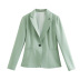 slim long-sleeved lapel one-button slim blazer nihaostyles clothing wholesale NSXPF77072