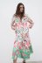 women s lapel long-sleeved loose printing shirt dress nihaostyles clothing wholesale NSXPF77123