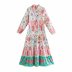 women s lapel long-sleeved loose printing shirt dress nihaostyles clothing wholesale NSXPF77123