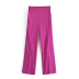 high-waist straight-tube hole  purple gradient knitted trousers nihaostyles clothing wholesale NSXPF77124