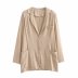 cotton and linen loose suit jacket  five-color nihaostyles clothing wholesale NSXPF77125