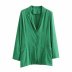 cotton and linen loose suit jacket  five-color nihaostyles clothing wholesale NSXPF77125