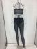 women s rhinestone straps slim two-piece suit nihaostyles clothing wholesale NSDMS77132