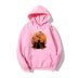 Halloween Bat Cat Print Fleece Hooded Sweatshirt nihaostyles wholesale halloween costumes NSYAY80729