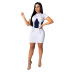 slim double-row strappy dress nihaostyles clothing wholesale NSCYF80339