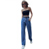high-waist straight loose wide-leg jeans nihaostyles clothing wholesale NSJM80360