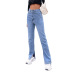 Jeans casuales de cintura alta NSJM80362