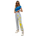 pattern simple sweatpants nihaostyles clothing wholesale NSJM80363