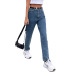 high waist wide-leg jeans nihaostyles clothing wholesale NSJM80364