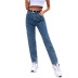 high waist wide-leg jeans nihaostyles clothing wholesale NSJM80364