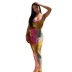 suspender tie-dye printing slim dress nihaostyles clothing wholesale NSJYF80401