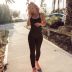 solid color fitness slim stretch sling jumpsuit nihaostyles clothing wholesale NSJYF80404