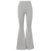 pantalones acampanados de cintura alta delgados de color sólido NSSWF80412