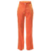 pantalones de cintura alta de hilo de oro de color puro nihaostyles ropa al por mayor NSSWF80414