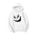 Halloween terrorist smiling face print casual fleece Hooded sweatershirt nihaostyles wholesale halloween costumes NSYAY80724