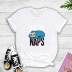 Cartoon sloth print short-sleeved T-shirt nihaostyles wholesale clothing NSYAY80723
