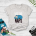 Cartoon sloth print short-sleeved T-shirt nihaostyles wholesale clothing NSYAY80723