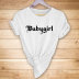 Retro English letter print casual short-sleeved T-shirt womennihaostyles wholesale clothing NSYAY80709