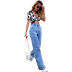 summer women s big pocket high waist straight jeans nihaostyles wholesale clothing NSJM80433
