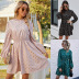 Women s Half High Neck Polka Dot Dress nihaostyles wholesale clothing NSJM80436