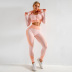  women s yoga clothing bra and leggings and coat three-piece set nihaostyles wholesale clothing NSXER80458