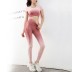 women s tight-fitting hollow tops and high-elastic leggings yoga suit nihaostyles wholesale clothing NSXER80462