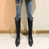 women s  pointed toe high-heeled leather boots nihaostyles wholesale clothing NSCA80480